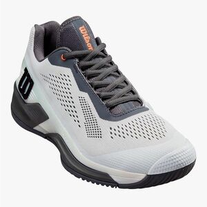 Wilson dark gray and light blue Rush Pro 4.0 Shift Tennis Shoes